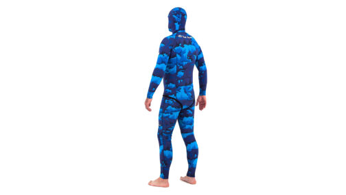 Rob Allen Custom Suit - 5mm Digital Blue Camo Nylon - Image 3