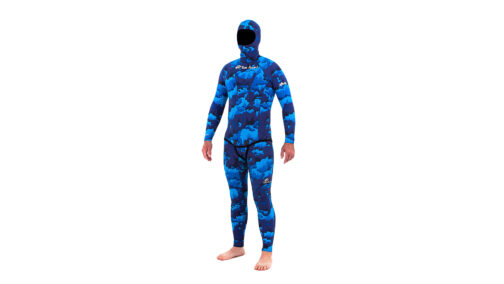 Rob Allen Custom Suit - 5mm Digital Blue Camo Nylon